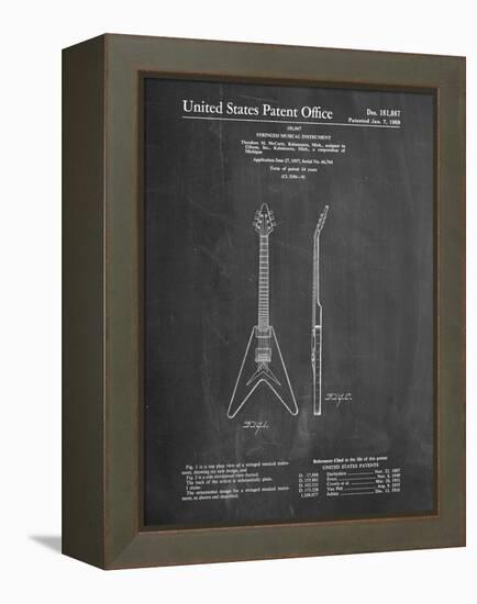 Gibson Flying V Guitar-Cole Borders-Framed Stretched Canvas