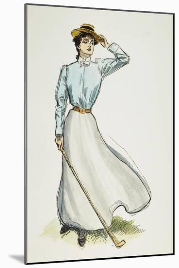 Gibson Girl, 1899-Charles Dana Gibson-Mounted Giclee Print