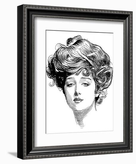 Gibson Girl, 1900-Charles Dana Gibson-Framed Giclee Print