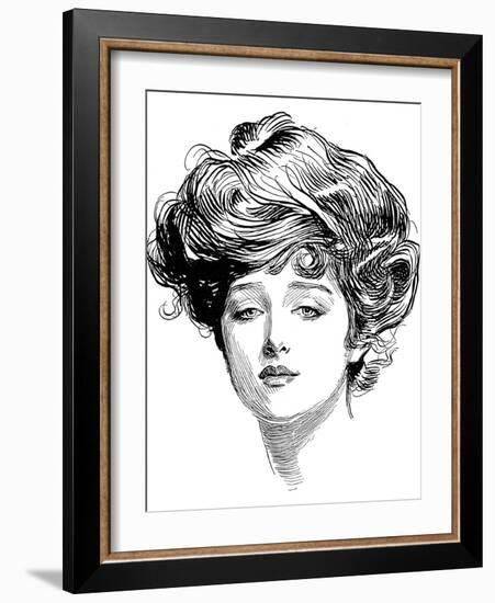 Gibson Girl, 1900-Charles Dana Gibson-Framed Giclee Print