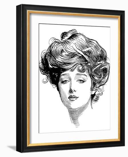 Gibson Girl, 1900-Charles Dana Gibson-Framed Giclee Print