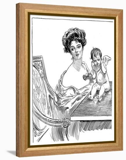 Gibson Girl, 1901-Charles Dana Gibson-Framed Premier Image Canvas