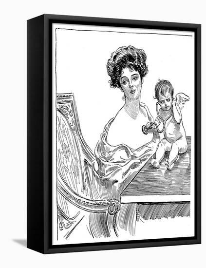 Gibson Girl, 1901-Charles Dana Gibson-Framed Premier Image Canvas