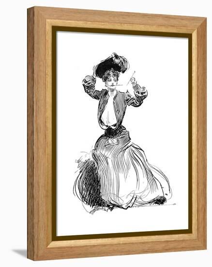 Gibson Girl, 1904-Charles Dana Gibson-Framed Premier Image Canvas