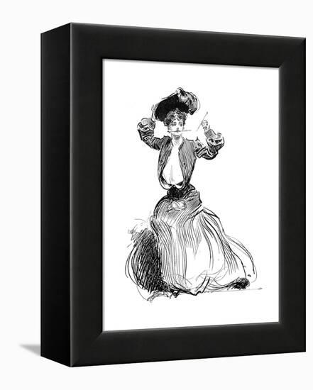 Gibson Girl, 1904-Charles Dana Gibson-Framed Premier Image Canvas