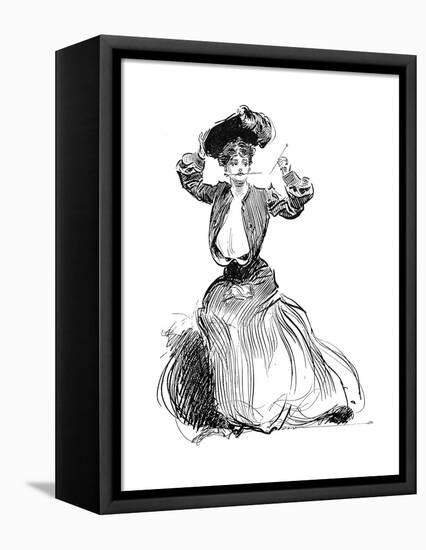 Gibson Girl, 1904-Charles Dana Gibson-Framed Premier Image Canvas