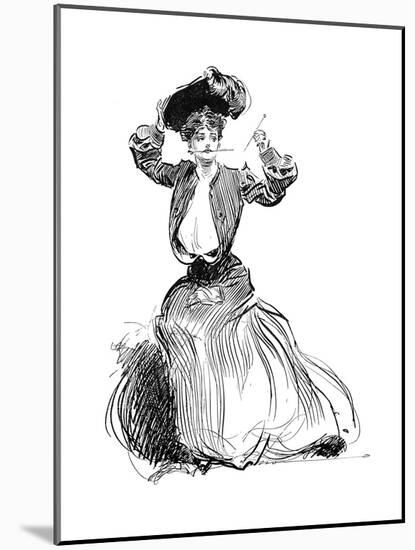 Gibson Girl, 1904-Charles Dana Gibson-Mounted Giclee Print