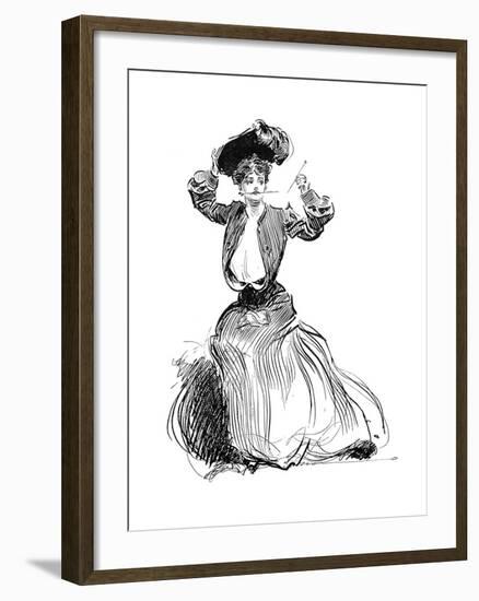 Gibson Girl, 1904-Charles Dana Gibson-Framed Giclee Print