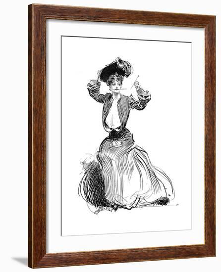 Gibson Girl, 1904-Charles Dana Gibson-Framed Giclee Print