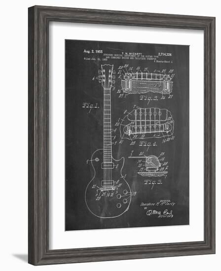 Gibson Les Paul Guitar Patent-Cole Borders-Framed Art Print