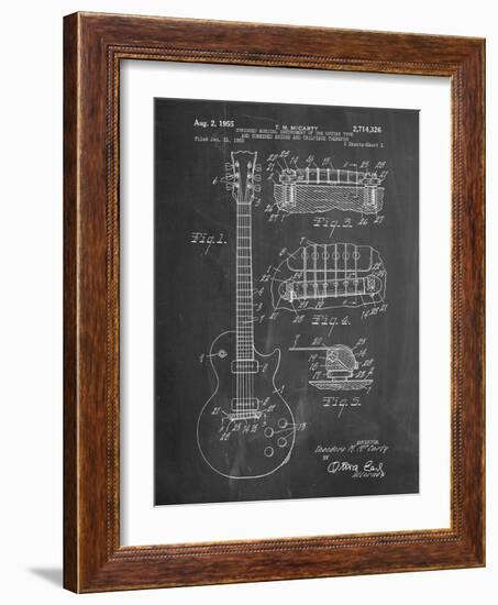 Gibson Les Paul Guitar Patent-Cole Borders-Framed Art Print