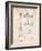 Gibson Les Paul Guitar Patent-Cole Borders-Framed Premium Giclee Print