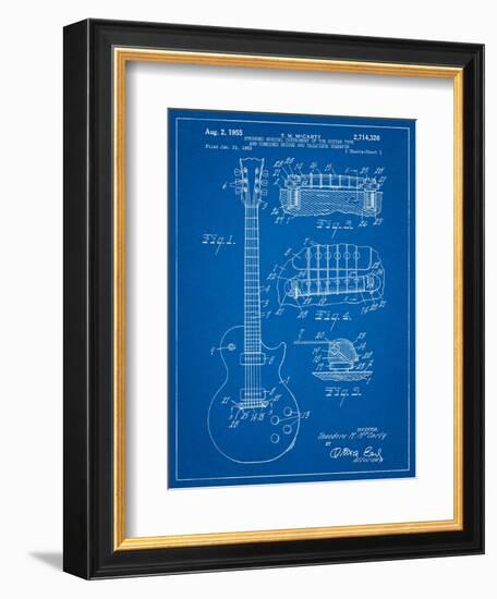 Gibson Les Paul Guitar Patent-Cole Borders-Framed Art Print