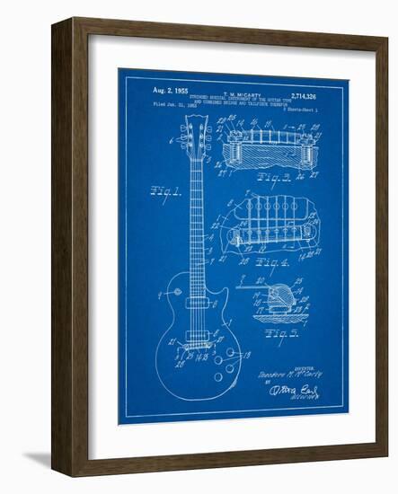 Gibson Les Paul Guitar Patent-Cole Borders-Framed Art Print