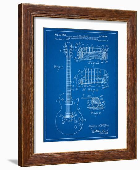 Gibson Les Paul Guitar Patent-Cole Borders-Framed Art Print