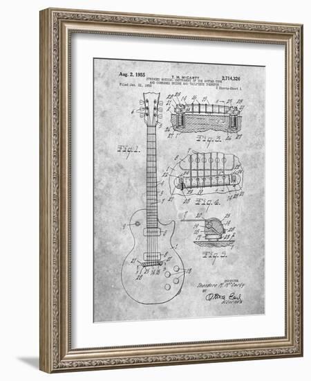 Gibson Les Paul Guitar Patent-Cole Borders-Framed Art Print