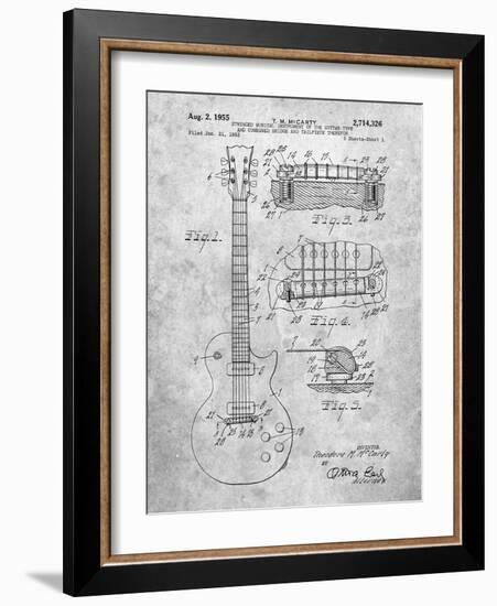 Gibson Les Paul Guitar Patent-Cole Borders-Framed Art Print