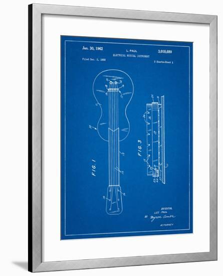 Gibson Les Paul Guitar Patent-Cole Borders-Framed Art Print