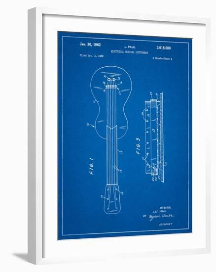 Gibson Les Paul Guitar Patent-Cole Borders-Framed Art Print