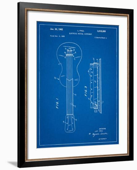 Gibson Les Paul Guitar Patent-Cole Borders-Framed Art Print