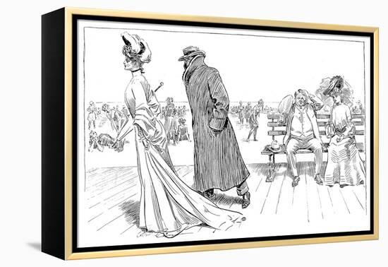 Gibson: The Weaker Sex VI-Charles Dana Gibson-Framed Premier Image Canvas