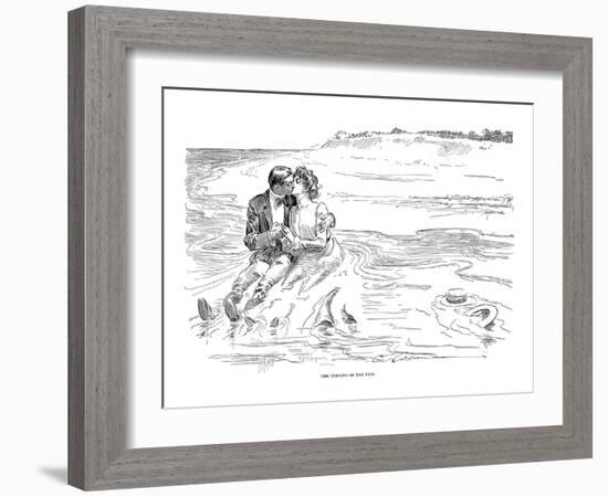 Gibson: Turning Tide, 1901-Charles Dana Gibson-Framed Giclee Print