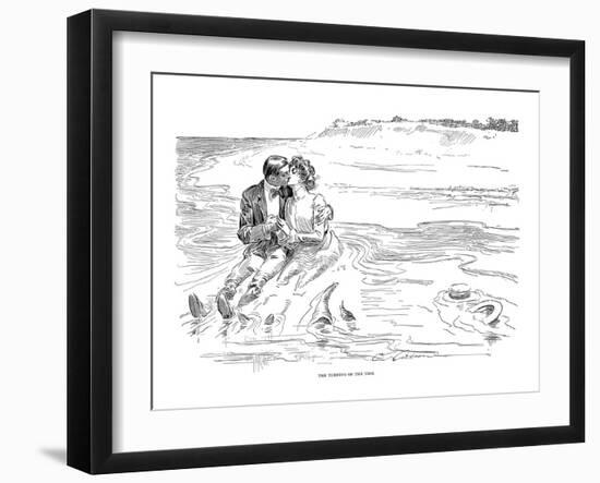 Gibson: Turning Tide, 1901-Charles Dana Gibson-Framed Giclee Print
