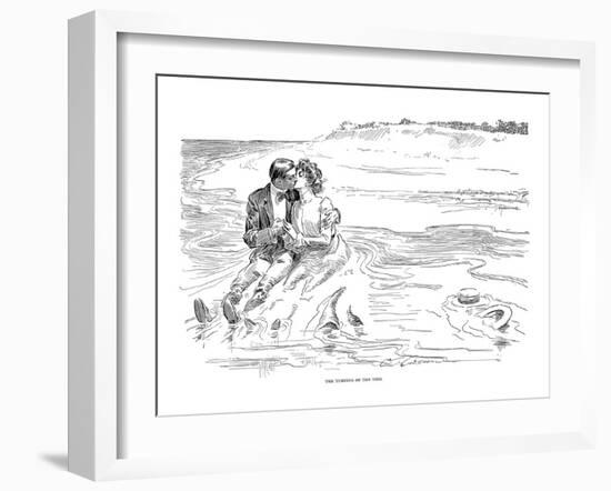 Gibson: Turning Tide, 1901-Charles Dana Gibson-Framed Giclee Print