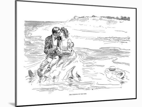Gibson: Turning Tide, 1901-Charles Dana Gibson-Mounted Giclee Print