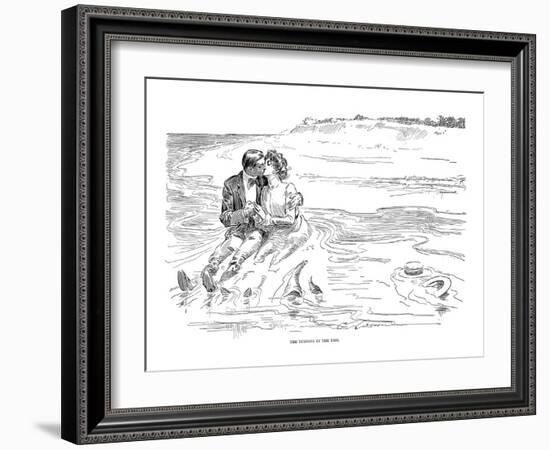 Gibson: Turning Tide, 1901-Charles Dana Gibson-Framed Giclee Print