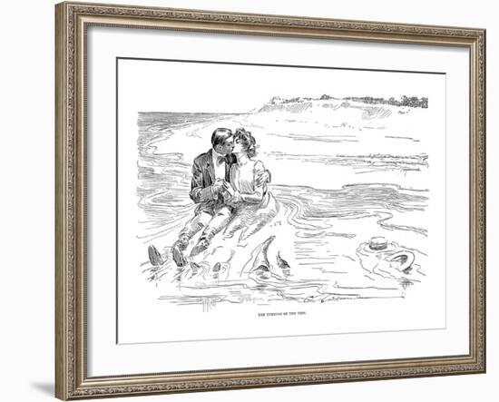 Gibson: Turning Tide, 1901-Charles Dana Gibson-Framed Giclee Print