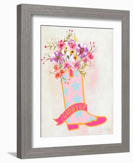 Giddyap Cowgirl I-Stella Chang-Framed Art Print