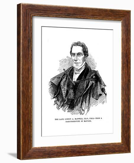 Gideon Algernon Mantell, English Geologist, 1852-null-Framed Giclee Print