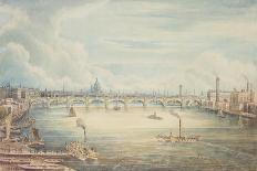 From Hungerford Pier, 1837-Gideon Yates-Mounted Giclee Print