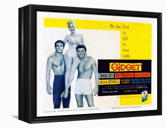 Gidget, Cliff Robertson, Sandra Dee, James Darren, 1959-null-Framed Stretched Canvas