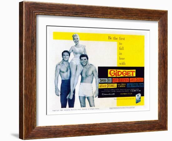 Gidget, Cliff Robertson, Sandra Dee, James Darren, 1959-null-Framed Photo