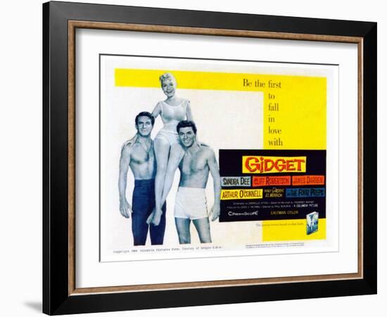 Gidget, Cliff Robertson, Sandra Dee, James Darren, 1959-null-Framed Photo