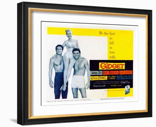 Gidget, Cliff Robertson, Sandra Dee, James Darren, 1959-null-Framed Photo