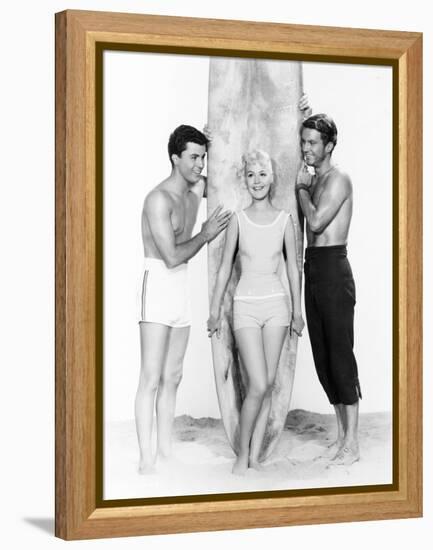 Gidget, James Darren, Sandra Dee, Cliff Robertson, 1961-null-Framed Stretched Canvas