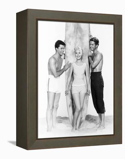 Gidget, James Darren, Sandra Dee, Cliff Robertson, 1961-null-Framed Stretched Canvas