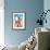 Gidget with Long Board, Retro-null-Framed Art Print displayed on a wall