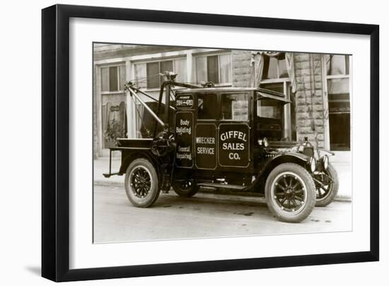 Giffel Sales Co. Wrecker Service-null-Framed Art Print