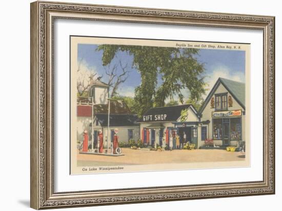 Gift Shop, Alton Bay, New Hampshire-null-Framed Art Print