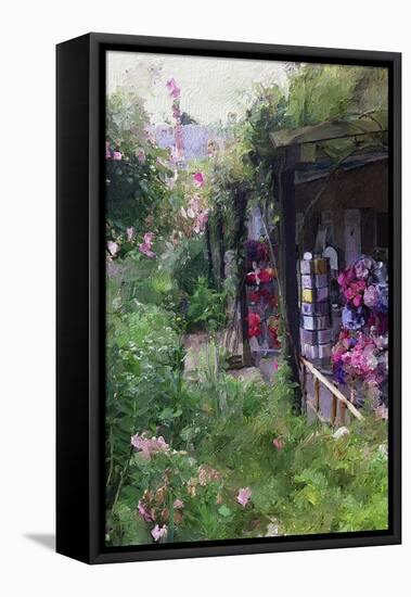 Gift Shop at Giverny-Sarah Butcher-Framed Stretched Canvas