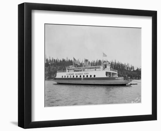 Gig Harbor Ferry "Defiance" (April 1, 1927)-Marvin Boland-Framed Giclee Print