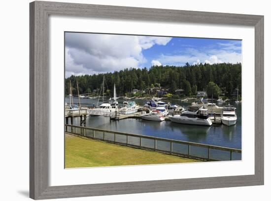 Gig Harbor Marina, Tacoma, Washington State, United States of America, North America-Richard Cummins-Framed Photographic Print