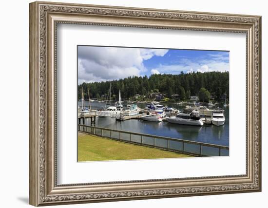 Gig Harbor Marina, Tacoma, Washington State, United States of America, North America-Richard Cummins-Framed Photographic Print