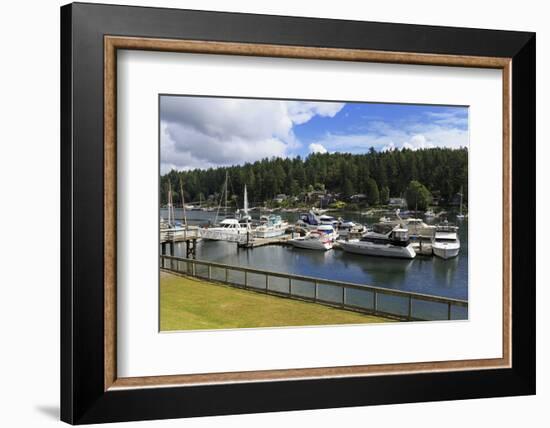 Gig Harbor Marina, Tacoma, Washington State, United States of America, North America-Richard Cummins-Framed Photographic Print