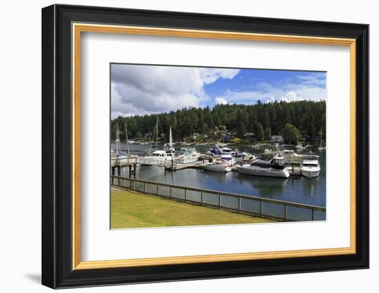 Gig Harbor Marina, Tacoma, Washington State, United States of America, North America-Richard Cummins-Framed Photographic Print