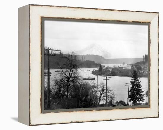 Gig Harbor & Mt. Tacoma, Dec. 26, 1926-Marvin Boland-Framed Premier Image Canvas